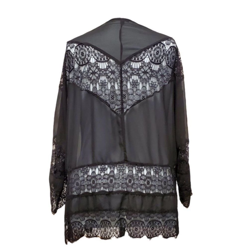 Black Lace Shrug Shawl Jacket